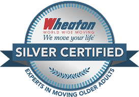Wheaton Silver Certified moving logo.